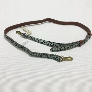 Madewell The Crossbody Bag Strap Spotted Calf Hair Edition Sage Mist Multi